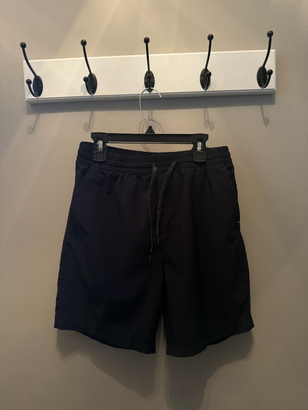 Quiksilver Black Athletic Drawstring Shorts